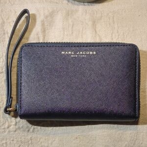 Marc Jacobs Black Zip-Around Wristlet Wallet NOW ONLY $65